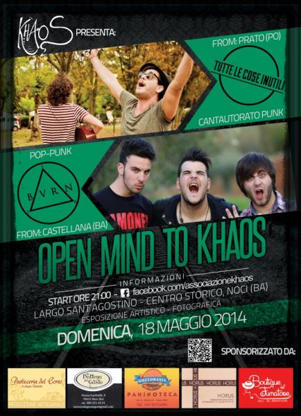 Tutte Le Cose Inutili + Burn-167 live al OPEN MIND To KHAOS