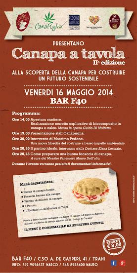 "Canapa a Tavola" 2^ edizione