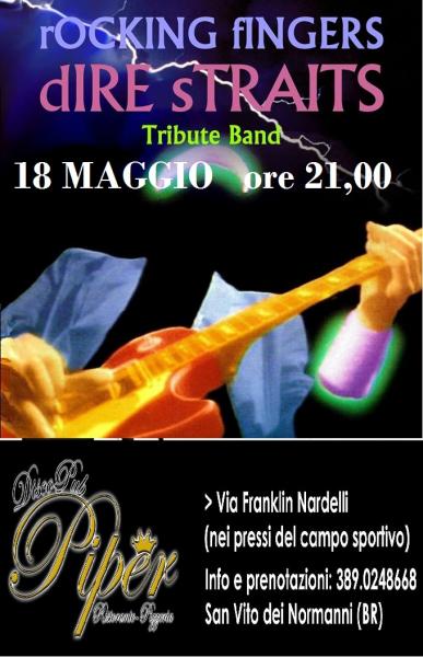 Rocking Fingers: Dire Straits Tribute Band in concerto