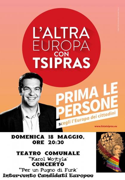 L'Altra Europa con Tsipras...Concerto "Per un Pugno di Funk".