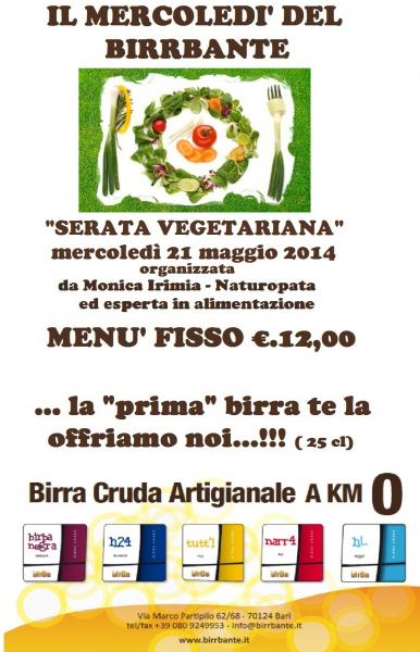 Serata Vegetariana: incontro con Monica Irimia, naturopata ed esperta in alimentazione