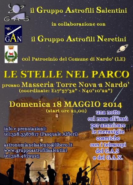 LE STELLE NEL PARCO - Ossservazione astronomica