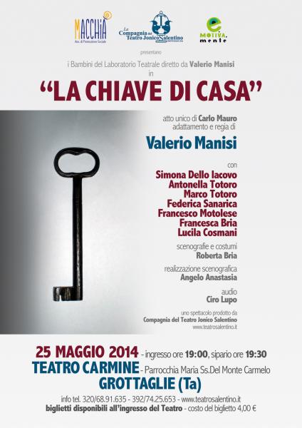 "La chiave di casa" regia di Valerio Manisi