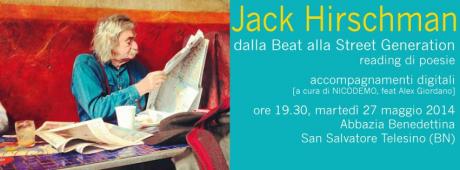 Dalla Street alla Beat Generation: reading con Jack Hirschman