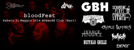 Sabato 31 Maggio - Prima edizione del BloodFest - Demodè Club