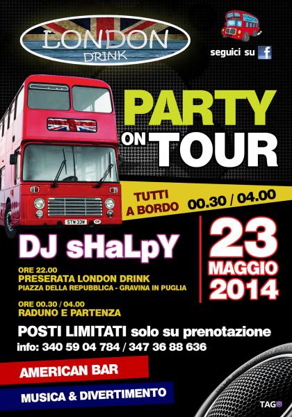 Party on Tour sul Bus