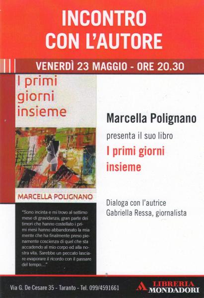 Presentazione libro "I primi giorni insieme"