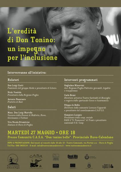 “L’EREDITA’ DI DON TONINO: un impegno per l’inclusione”
