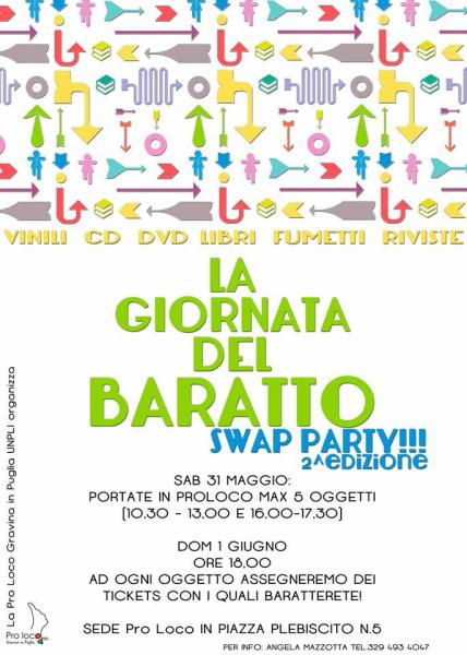 La Giornata del Baratto: 2° Swap Party Culturale in Pro Loco