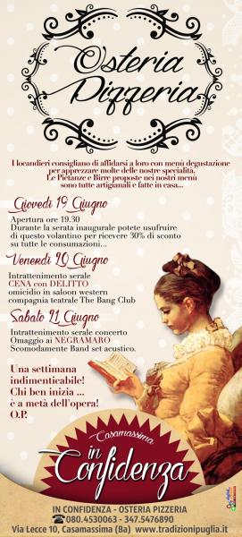 Programma Estivo in Osteria, Omaggio ai NEGRAMARO