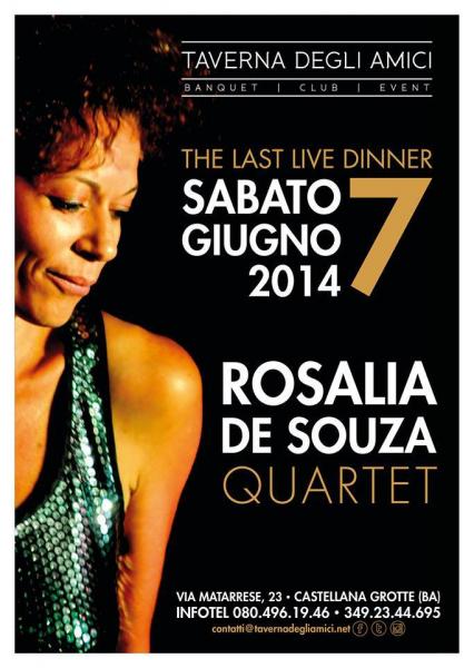 Rosalia de Souza Quartet  in concerto The Last live Dinner