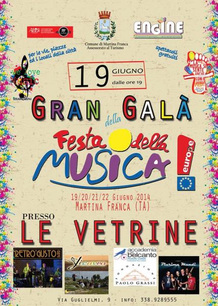 Gran Galà  Festa Della Musica Europea - Alle Vetrine