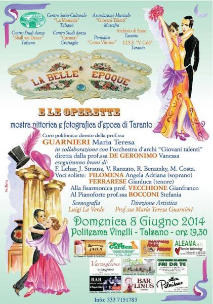 "La Belle Epoque e le Operette" - Mostra pittorica e fotografica d'epoca di Taranto