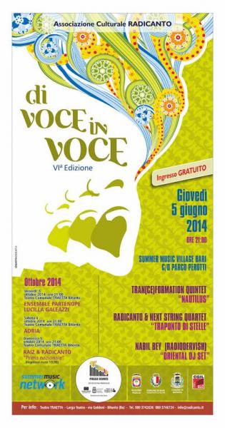 Anteprima di Voce in Voce Festival VI Edizione 2014