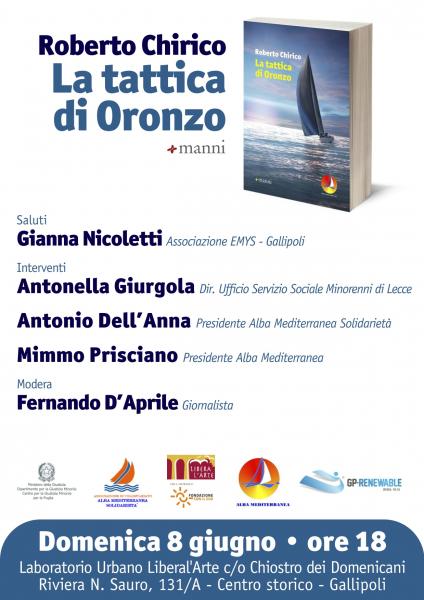 “La tattica di Oronzo”: presentazione del libro di Roberto Chirico