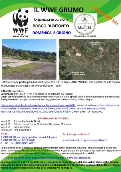 Escursione Bosco di Bitonto