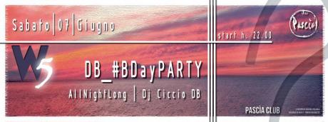 DB_#BDayPARTY al Pascia Club