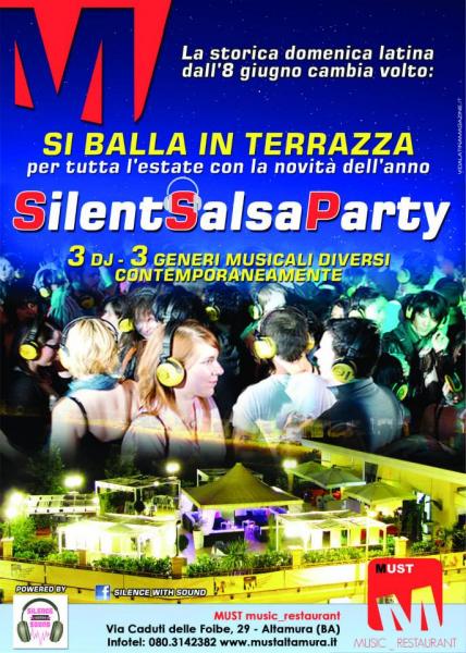 Il primo Silent party a ritmo di Salsa