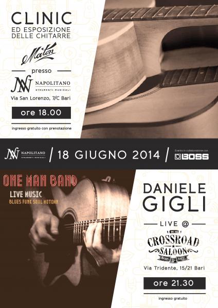 Daniele Gigli Live - Clinic chitarre Maton