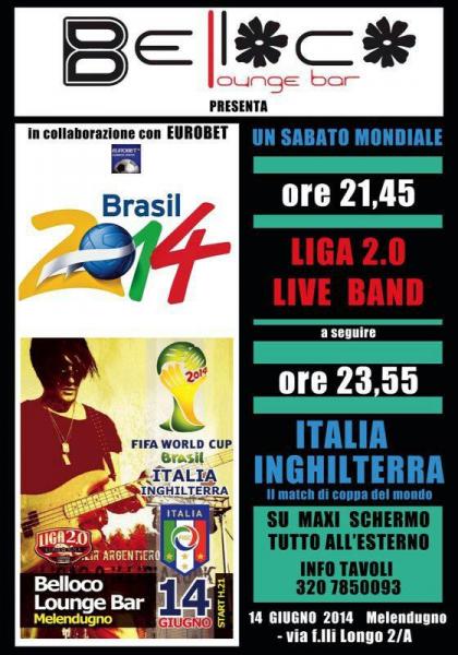 Concerto LIGA 2.0 + diretta su maxi schermo di ITALIA-Inghilterra