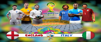 Proiezione partita dei mondiali 2014 INGHILTERRA Vs ITALIA su maxi schermo