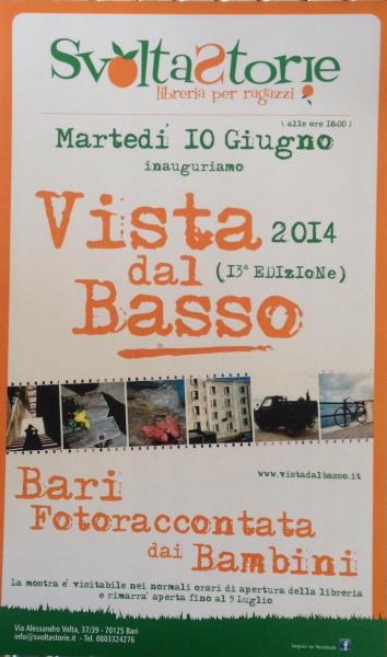 VISTA DAL BASSO. Bari Fotoraccontata dai Bambini