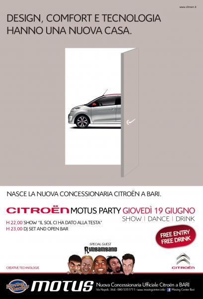 Citroën Motus Party (con la Rimbamband)