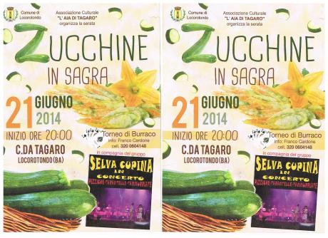 Sagra delle zucchine, in contrada Tagaro