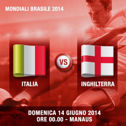 Italia - Inghilterra Modiali Brasile 2014 & dj Set Italian Party