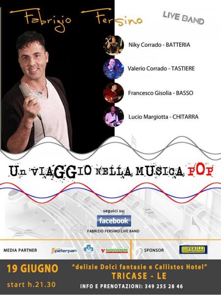 Fabrizio fersino live band a Tricase