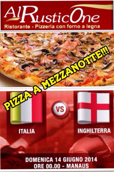 Italia-Inghilterra Live&Pizza a Mezzanotte
