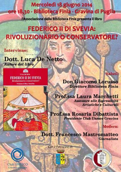 Presentazione del libro: Federico II: Rivoluzionario o Coservatore?
