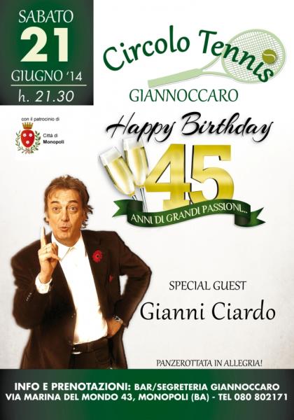 Happy Birthday con Gianni Ciardo!!!