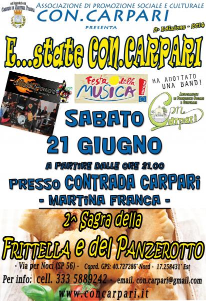 E...State Con.Carpari - Sagra della FRITTELLA e del PANZEROTTO
