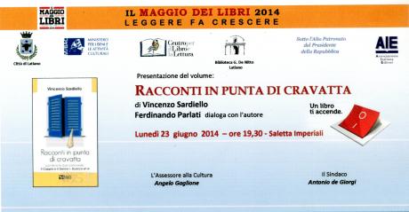 Presentazione del libro "Racconti in punta di cravatta" di Vincenzo Sardiello