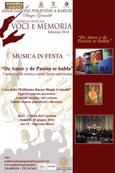 Concerto: "DE AMOR Y DE PASIÓN SE HABLA"