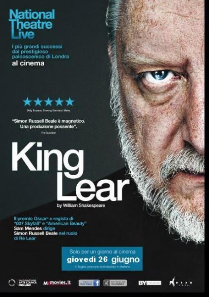 "KING LEAR", dal National Theatre..al Cinema