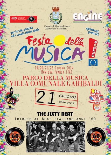 Festa della Musica Europea a Martina Franca in Villa Garibaldi