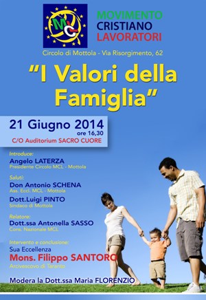 Tavola Rotonda su "I valori della Famiglia"