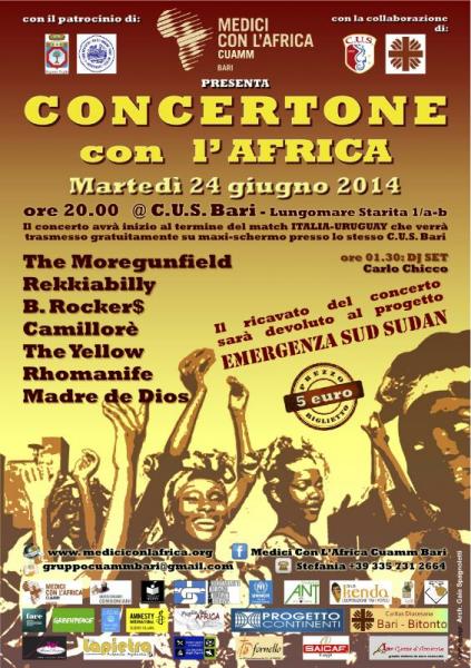 Italia-Uruguay  e Concertone con l'Africa