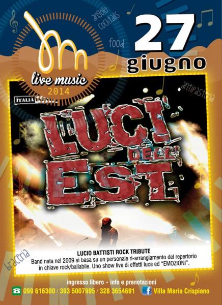 Luci dell'est live in concert