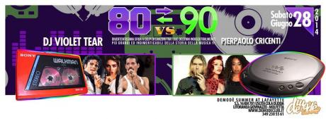 ANNI 80 VS ANNI 90 - A troppissimissima grande, grandissima richiesta !!! al Lido Lafayette
