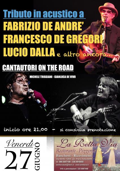 Tributo in Acustico a Francesco De Gregori, Lucio Dalla e Fabrizio De Andrè