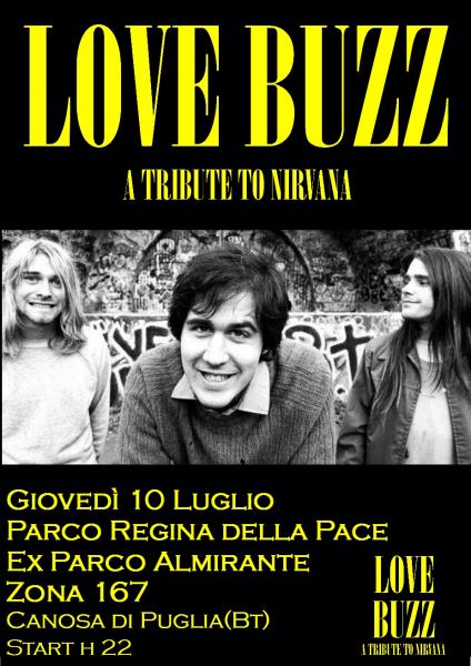 LOVE BUZZ in concerto - A Tribute to Nirvana al Parco Regina Margherita