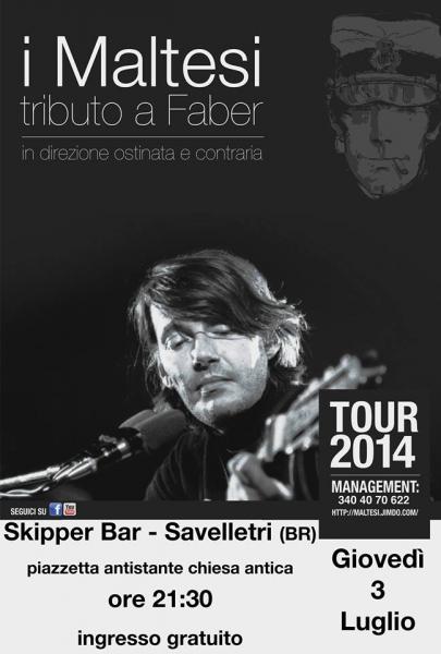 RINVIATO!!! Tributo a FABRIZIO DE ANDRE' con I MALTESI