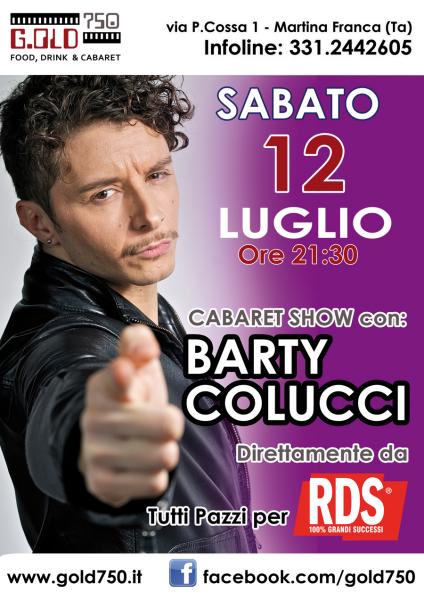 Barty Colucci Show da Tutti Pazzi per RDS