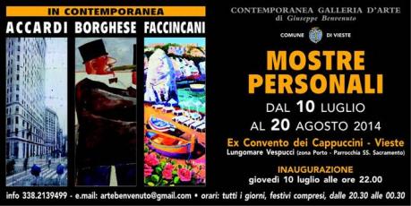Mostre personali - Accardi, Borghese, Faccincani