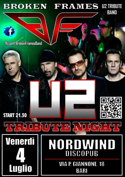 SERATA RIMANDATA - U2 Tribute Night - Broken Frames