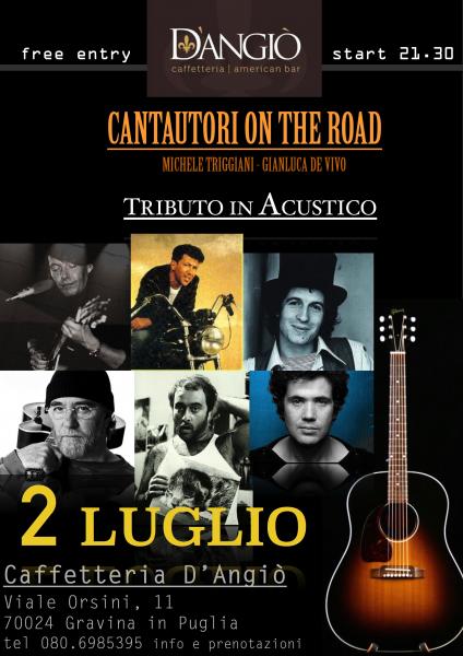 Tributo in acustico a Francesco De Gregori, Lucio Dalla e Fabrizio De Andrè con Speciale Edoardo Bennato, Rino Gaetano, Lucio Battisti