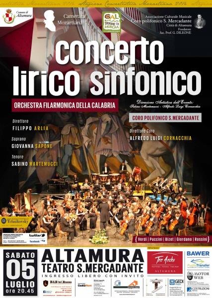 Concerto Lirico Sinfonico - Teatro S. Mercadante